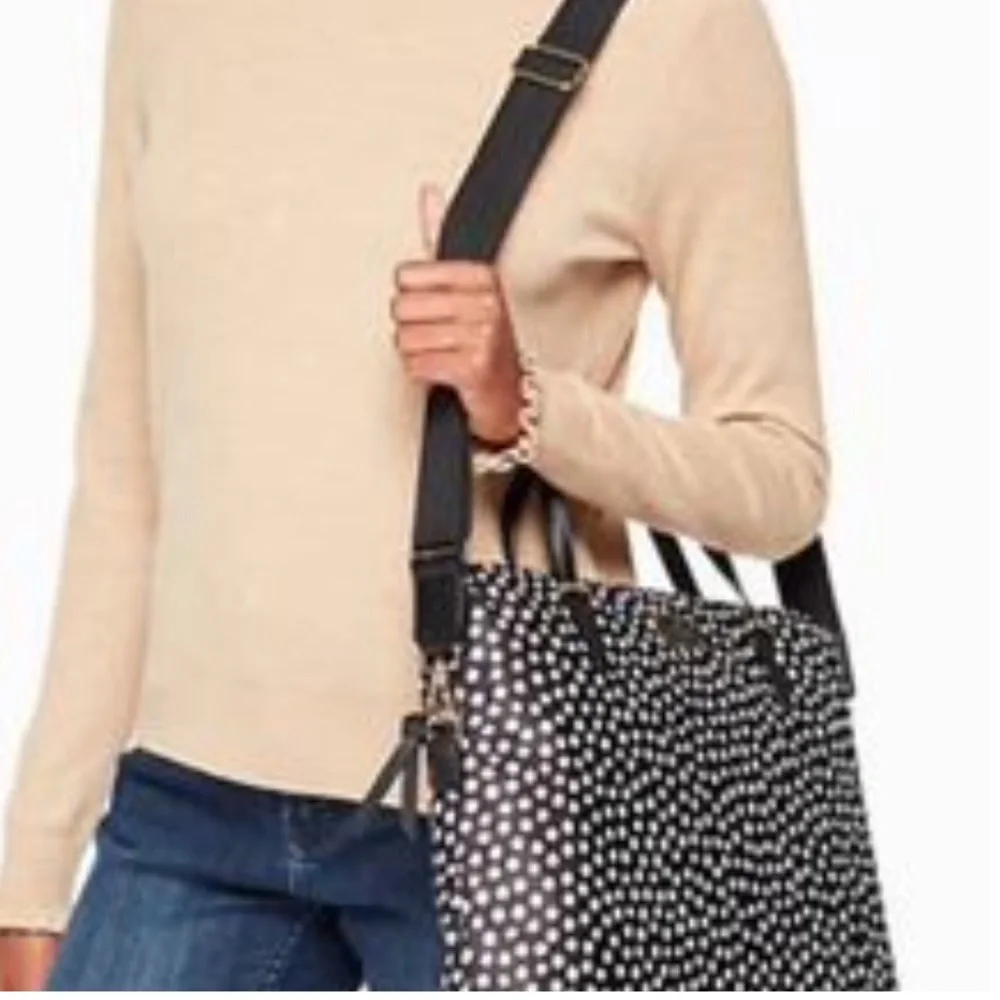Kate Spade New York Daveney Wilson Road Musical Dots Laptop Shoulder Bag Handbag